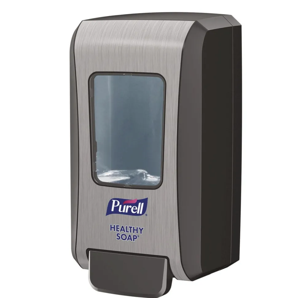 PURELL 2000 ml 6.5 in. x 4.65 in. x 11.86 in. Fmx-20 Soap Push-Style Dispenser - Graphite/Chrome (6/carton)