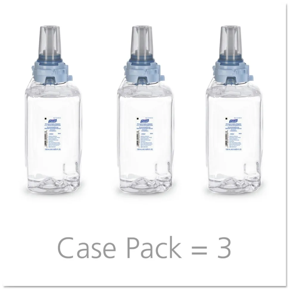 PURELL 1200 mL Fragrance-Free Green Certified Advanced Refreshing Foam Hand Sanitizer for ADX-12 (3/Carton)
