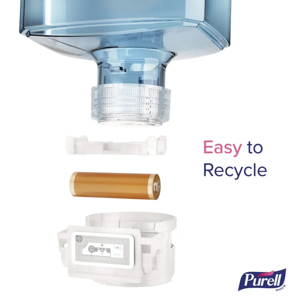 PURELL ES10 4.33 in. x 3.96 in. x 10.31 in. 1,200 mL Automatic Hand Soap Dispenser - White