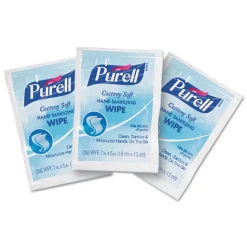 PURELL 9026-1M 5 in. x 7 in. Cottony Soft Individually Wrapped Sanitizing Hand Wipes - Unscented, White (1000/Carton)