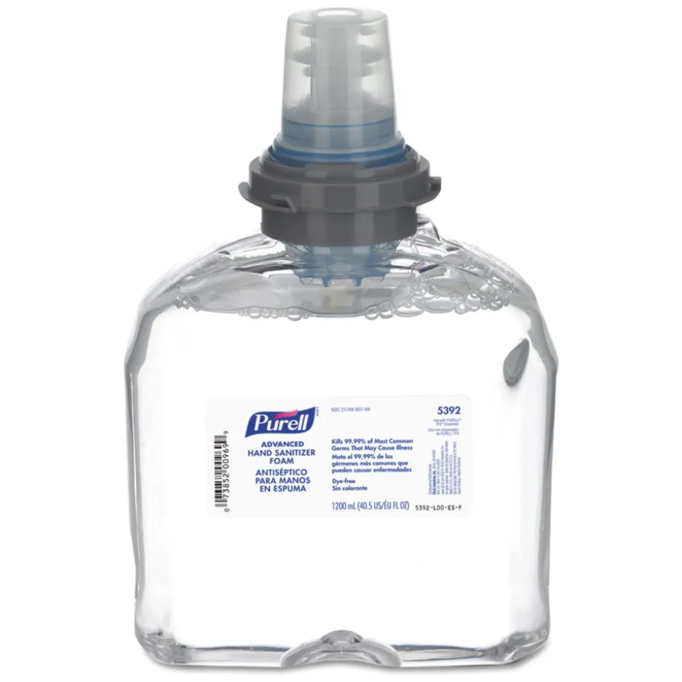PURELL 2-Pack Advanced TFX 1200ml Instant Hand Sanitizer Foam Refill - White