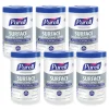 PURELL 1-Ply 7 in. x 8 in. Fresh Citrus Professional Surface Disinfecting Wipes - White (6 Canisters/Carton)