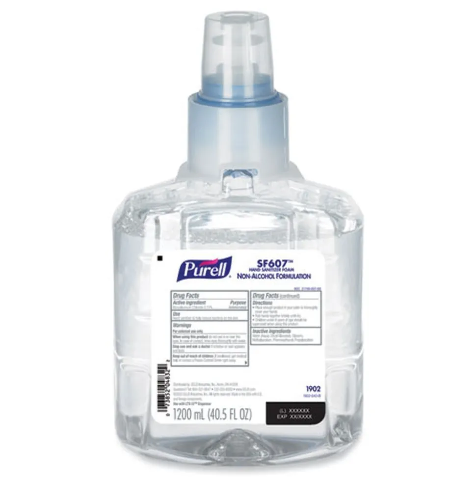 PURELL SF607 1200 mL Instant Foam Hand Sanitizer Refill - Fragrance Free (2/Carton)