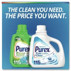 Purex 75 oz. Bottle Free and Clear Liquid Laundry Detergent - Unscented