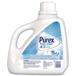 Purex Free and Clear 150 oz. Bottle Liquid HE Laundry Detergent - Unscented (4/Carton)