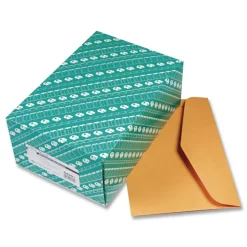Quality Park #15 Hub Flap Gummed Closure 10 in. x 15 in. Open-Side Booklet Envelope - Brown Kraft (100/Box)