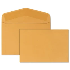 Quality Park #15 Hub Flap Gummed Closure 10 in. x 15 in. Open-Side Booklet Envelope - Brown Kraft (100/Box)