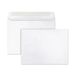 Quality Park 9 in. x 12 in. #10 1/2 Cheese Blade Flap Gummed Closure Open-Side Booklet Envelope - White (250/Box)