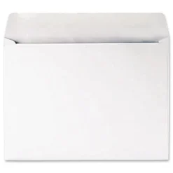 Quality Park 9 in. x 12 in. #10 1/2 Cheese Blade Flap Gummed Closure Open-Side Booklet Envelope - White (250/Box)