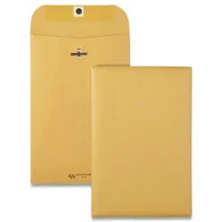 Quality Park 6 in. x 9 in. #55 Square Flap Clasp/Gummed Closure Clasp Envelope - Brown Kraft (500/Carton)
