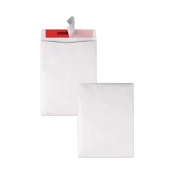 Quality Park 9 in. x 12 in. No. 10-1/2 Flip-Stik Flap Adhesive Closure Tamper-Indicating Mailers Made with Tyvek - White (100/Box)