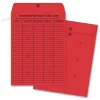 Quality Park 10 x 13 Colored Paper String and Button Interoffice Envelope - Red (100/Box)