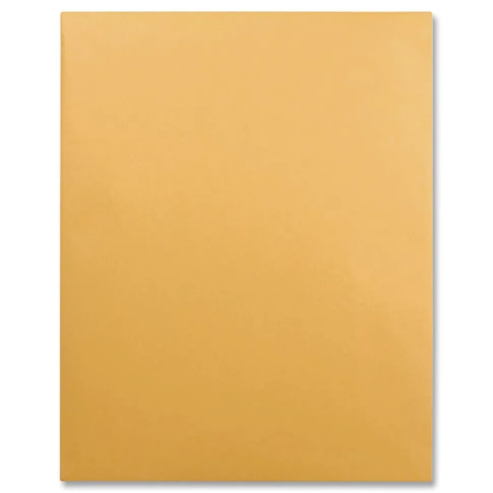 Quality Park 12 x 15.5 Gummed Closure Square Flap Catalog Envelope - Brown Kraft (250/Box)
