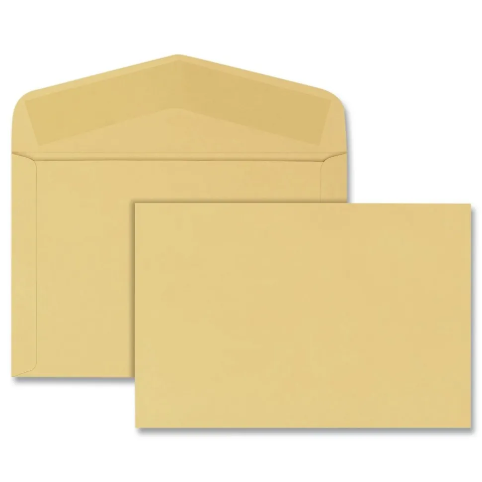 Quality Park 10 x 12 Hub Flap Gummed Closure Open-Side Booklet Envelope - Brown Kraft (100/Box)