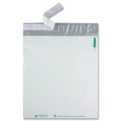 Quality Park 11 x 13 Redi-Strip Square Flap Poly Expansion Mailer - White (100/Carton)