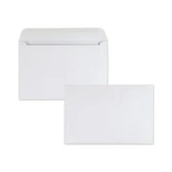 Quality Park Open-Side Booklet Envelope, #6 1/2, Hub Flap, Gummed Closure, 6 X 9, White, 500/box
