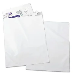 Quality Park Redi-Strip 14 in. x 19 in. No. 6 Square Flap Adhesive Closure Poly Mailer - White (100/Box)