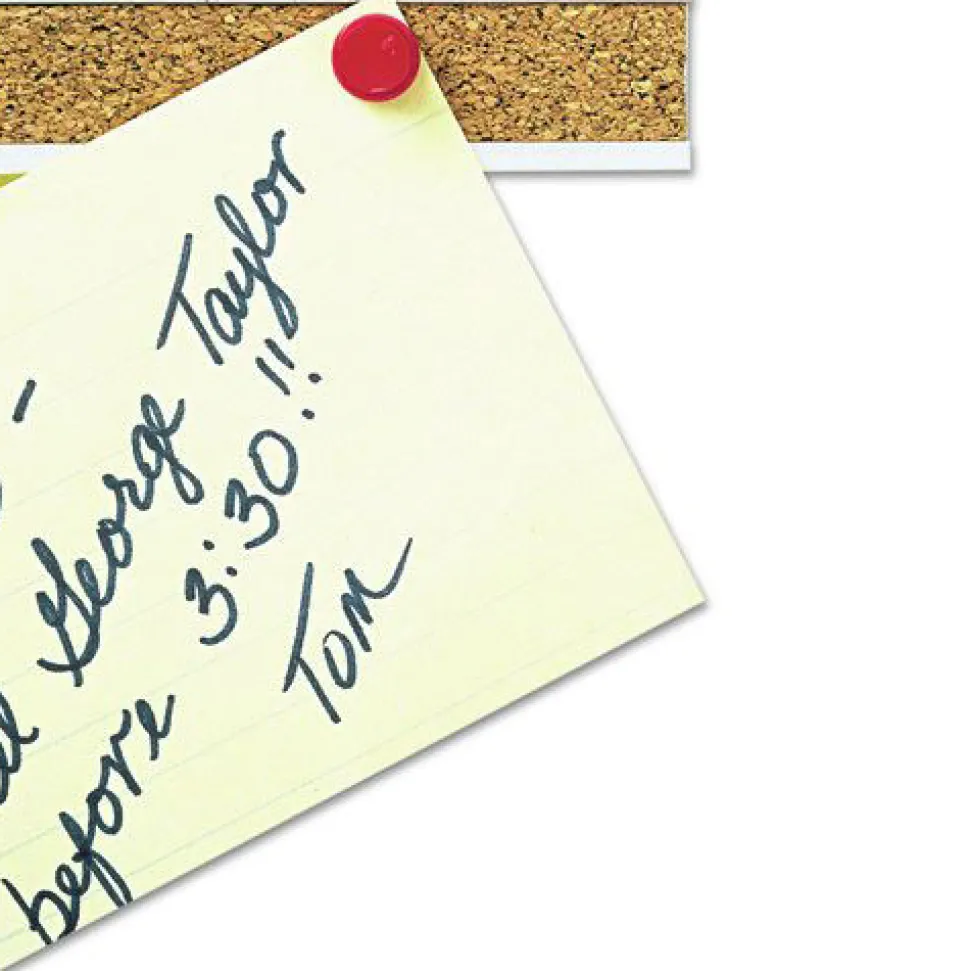 Quartet 1 in. x 48 in. Bulletin Bar - Brown/Silver