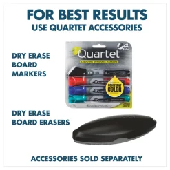 Quartet 72 in. x 48 in. Classic Series Porcelain Magnetic Dry Erase Board - White Surface, Black Aluminum Frame