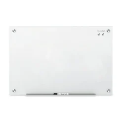 Quartet 24 in. x 18 in. Infinity Magnetic Glass Marker Board - White Surface