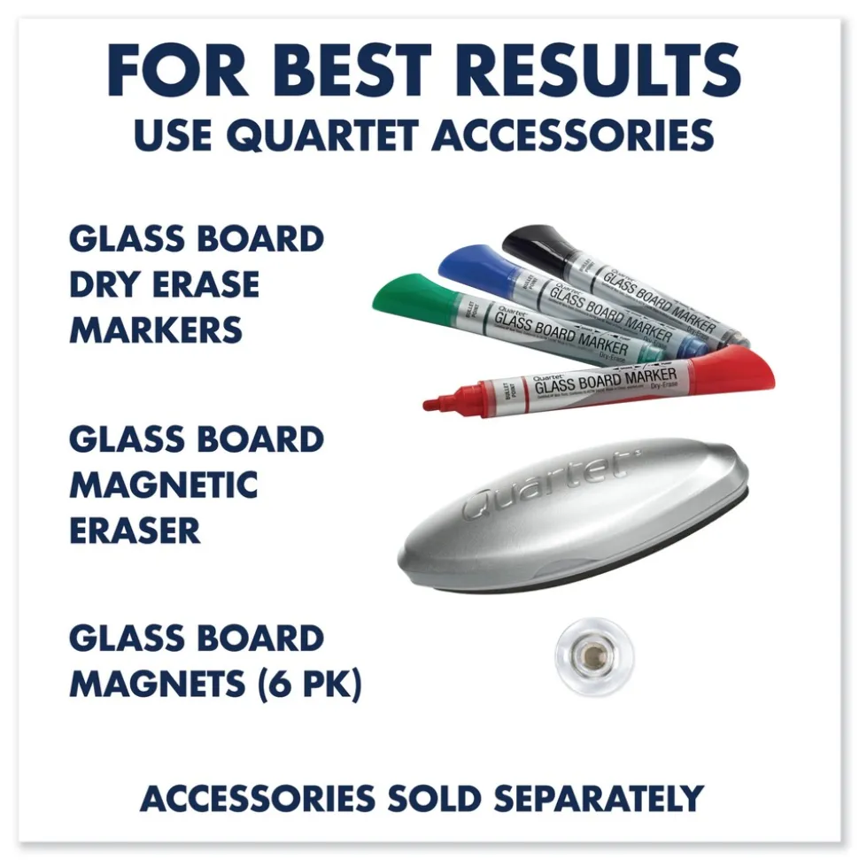 Quartet 24 in. x 18 in. Infinity Glass Marker Board - Frost Surface