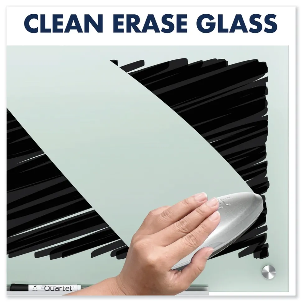 Quartet 24 in. x 18 in. Infinity Glass Marker Board - Frost Surface