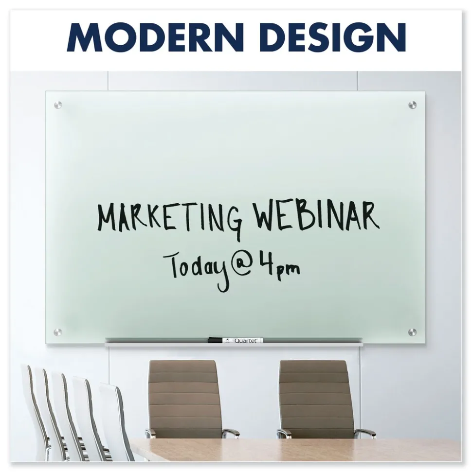 Quartet 24 in. x 18 in. Infinity Glass Marker Board - Frost Surface