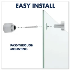 Quartet 24 in. x 18 in. Infinity Glass Marker Board - Frost Surface