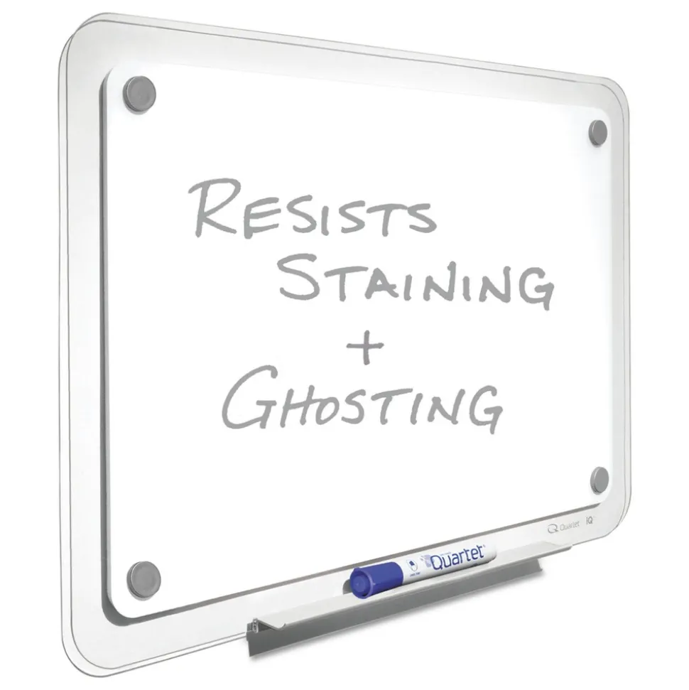 Quartet 36 in. x 23 in. iQ Total Erase Board - White/Clear Frame