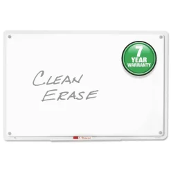 Quartet 36 in. x 23 in. iQ Total Erase Board - White/Clear Frame