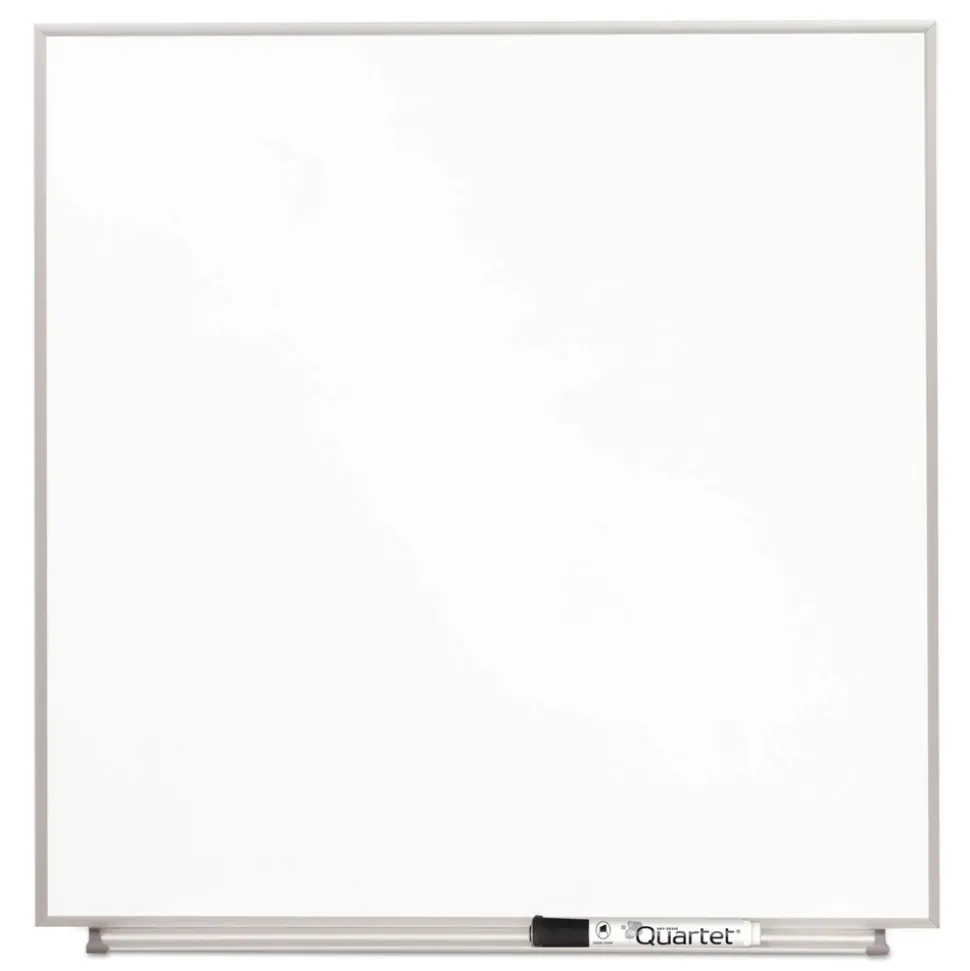 Quartet 23 in. x 23 in. Matrix Magnetic Boards - White Surface, Satin Aluminum Frame