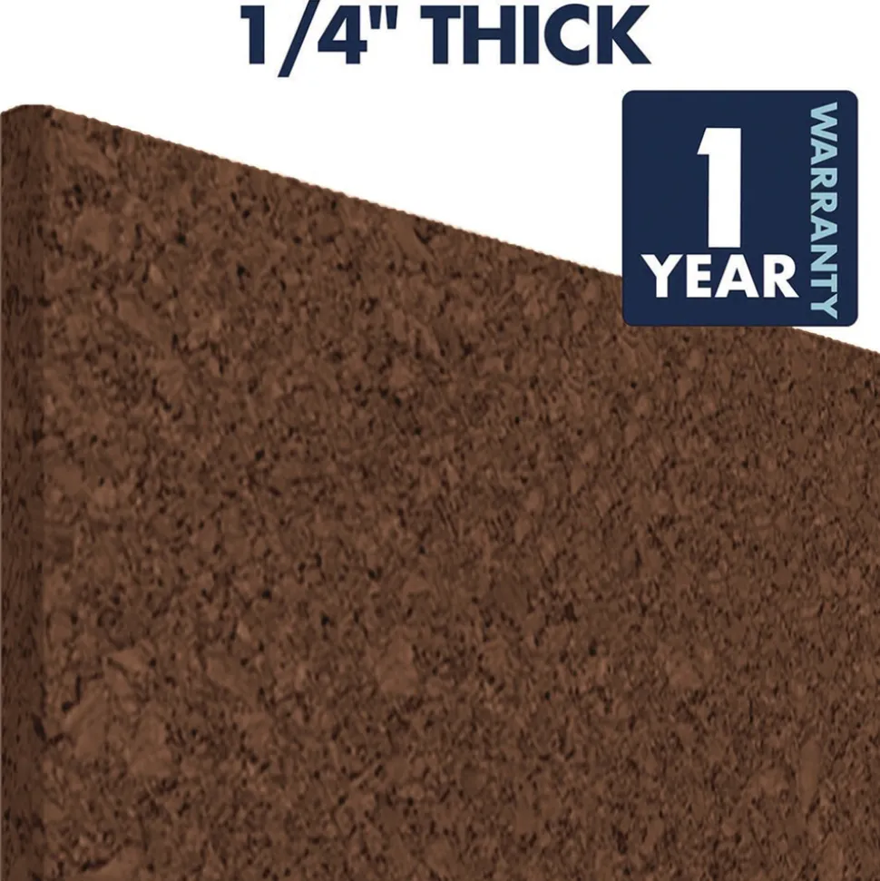 Quartet 12 in. x 0.38 in. x 12 in. Cork Panels - Brown (4/Pack)