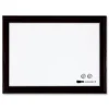 Quartet 23 x 17 Home Decor Magnetic Dry Erase Board - White Surface/Black Wood Frame