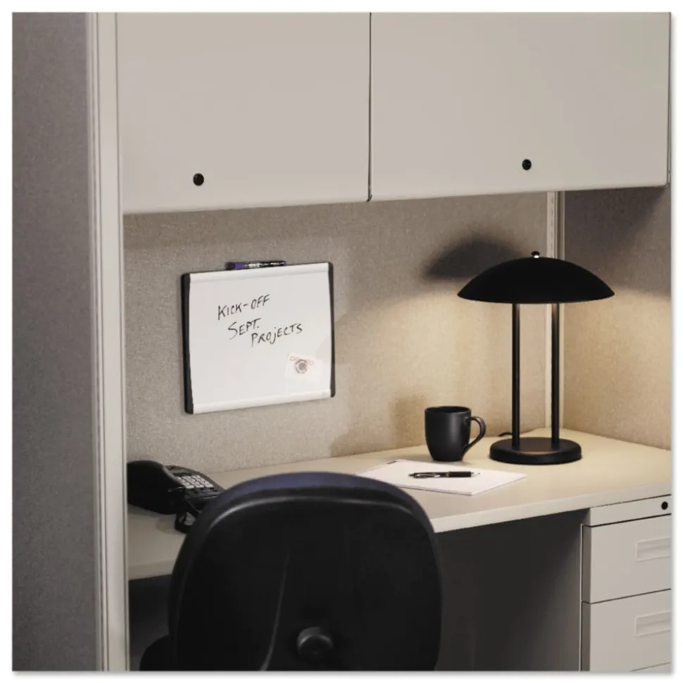 Quartet ARC Frame Cubicle 14 in. x 24 in. Dry Erase Board - White/Silver