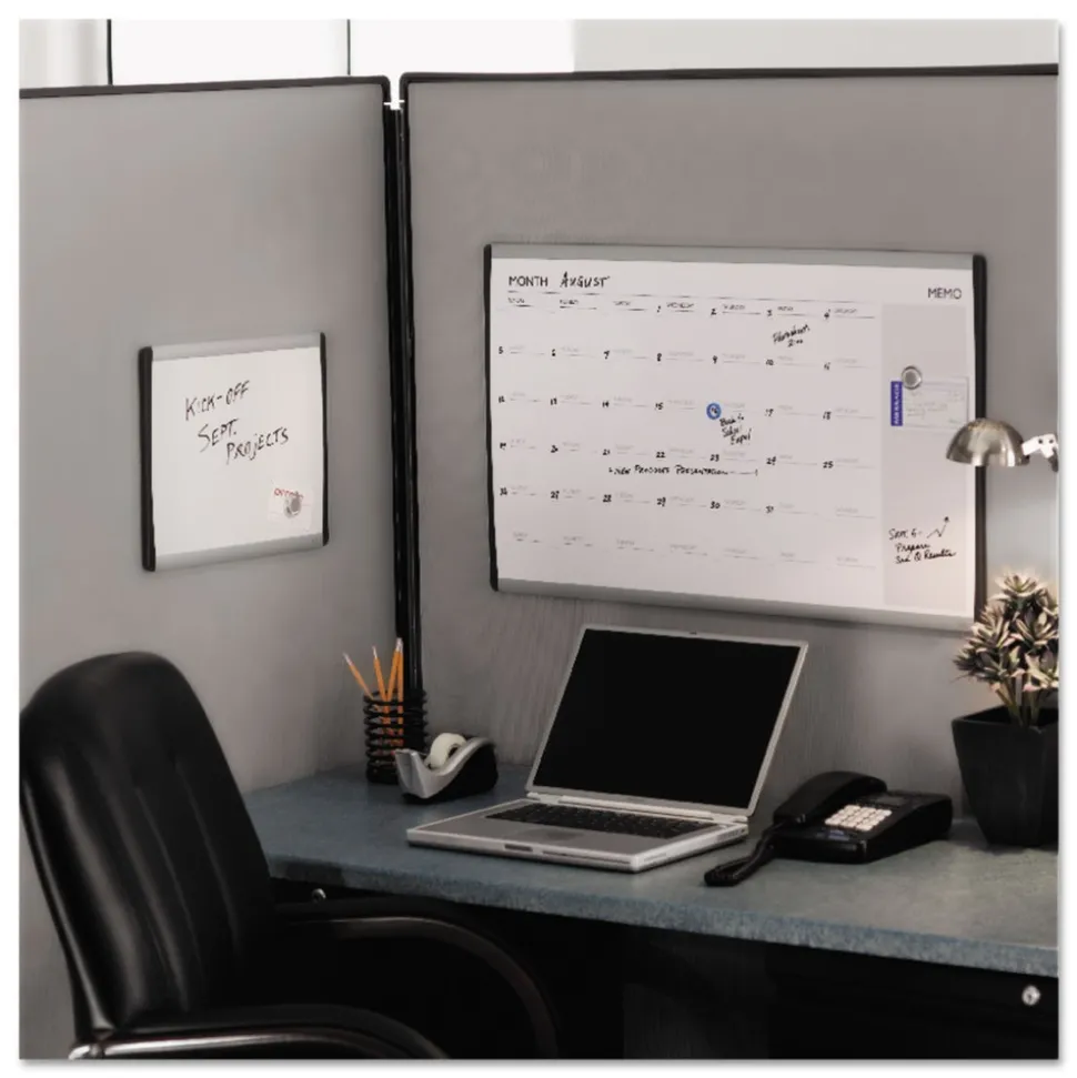 Quartet ARC Frame Cubicle 14 in. x 24 in. Dry Erase Board - White/Silver