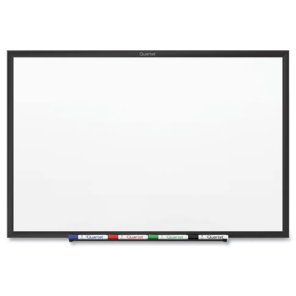 Quartet Classic Series Nano-Clean Dry Erase Board, 24 X 18, Black Aluminum Frame