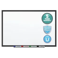 Quartet Classic Series Nano-Clean Dry Erase Board, 24 X 18, Black Aluminum Frame