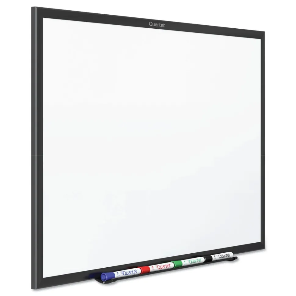 Quartet Classic Series Nano-Clean Dry Erase Board, 24 X 18, Black Aluminum Frame