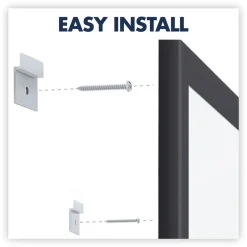 Quartet Classic Series Nano-Clean Dry Erase Board, 24 X 18, Black Aluminum Frame