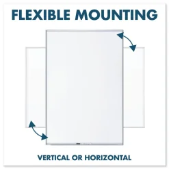 Quartet Fusion Nano-Clean 96 in. x 48 in. Magnetic Whiteboard - White/Silver