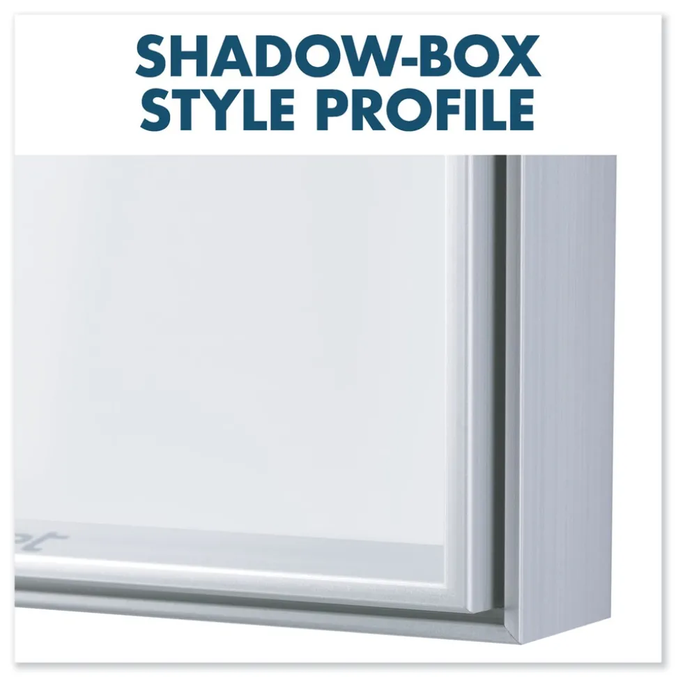 Quartet Fusion Nano-Clean 96 in. x 48 in. Magnetic Whiteboard - White/Silver