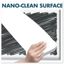 Quartet Fusion Nano-Clean 96 in. x 48 in. Magnetic Whiteboard - White/Silver