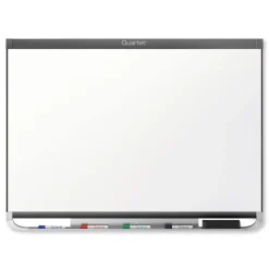 Quartet Prestige 2 DuraMax 96 in. x 48 in. Magnetic Porcelain Whiteboard - Graphite Frame