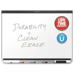 Quartet Prestige 2 DuraMax 96 in. x 48 in. Magnetic Porcelain Whiteboard - Graphite Frame