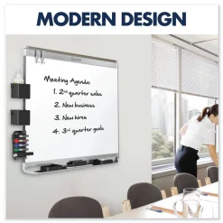 Quartet Prestige 2 DuraMax 96 in. x 48 in. Magnetic Porcelain Whiteboard - Graphite Frame