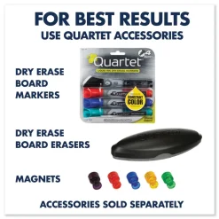 Quartet Prestige 2 DuraMax 96 in. x 48 in. Magnetic Porcelain Whiteboard - Graphite Frame