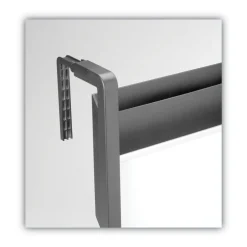 Quartet Three-Pocket Hanging File Pocket with Dry Erase Board - Letter, Black