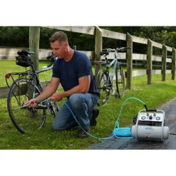 Quipall 1 HP 1.6 Gallon Oil-Free Hotdog Air Compressor