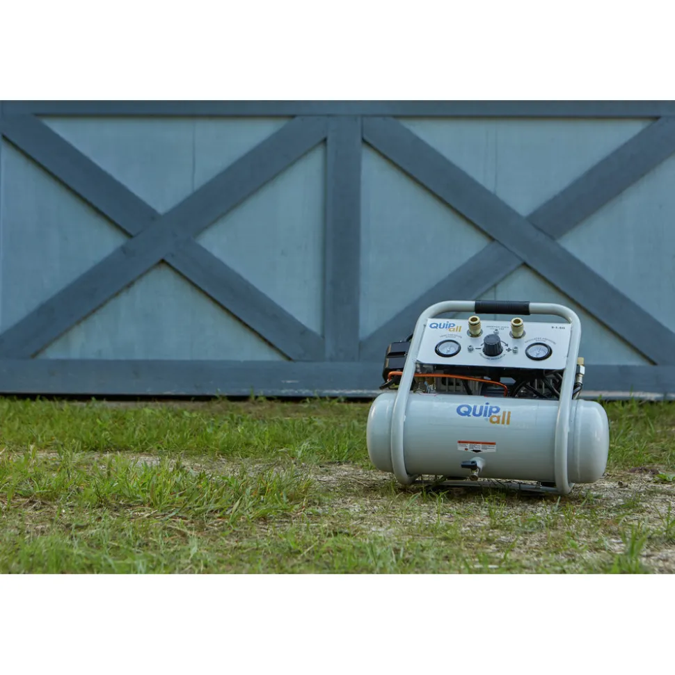 Quipall 1 HP 1.6 Gallon Oil-Free Hotdog Air Compressor