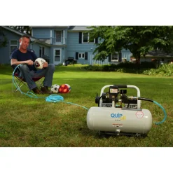 Quipall 1 HP 2 Gallon Oil-Free Hotdog Air Compressor
